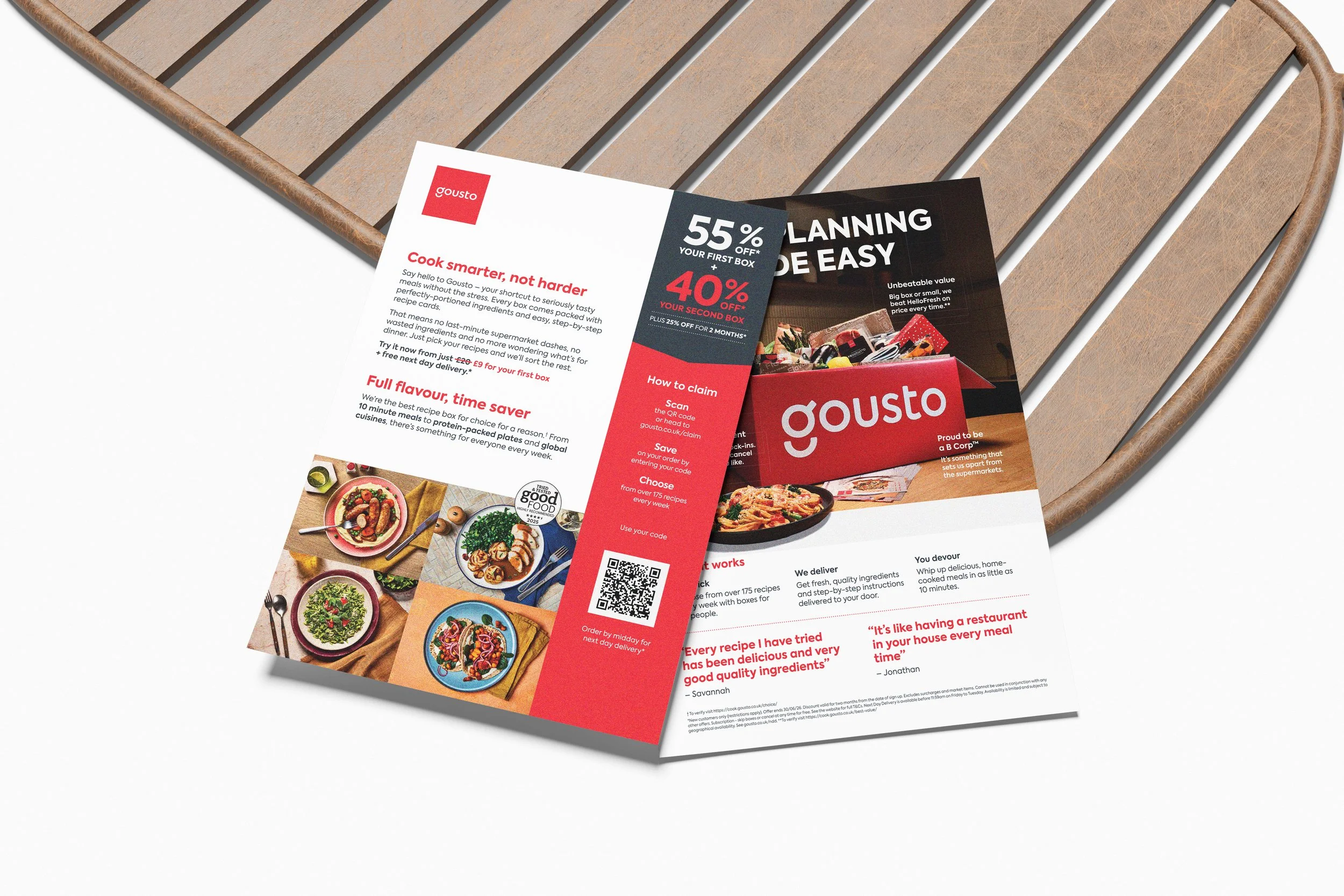 Gousto Door Drop Campaign