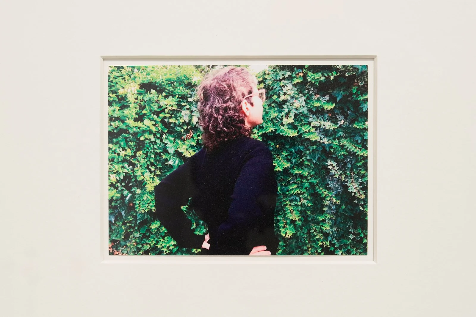 Look Well After Yourself, 2024, Boué’s photographic response echoes her father’s pose, providing an entry point for her work.