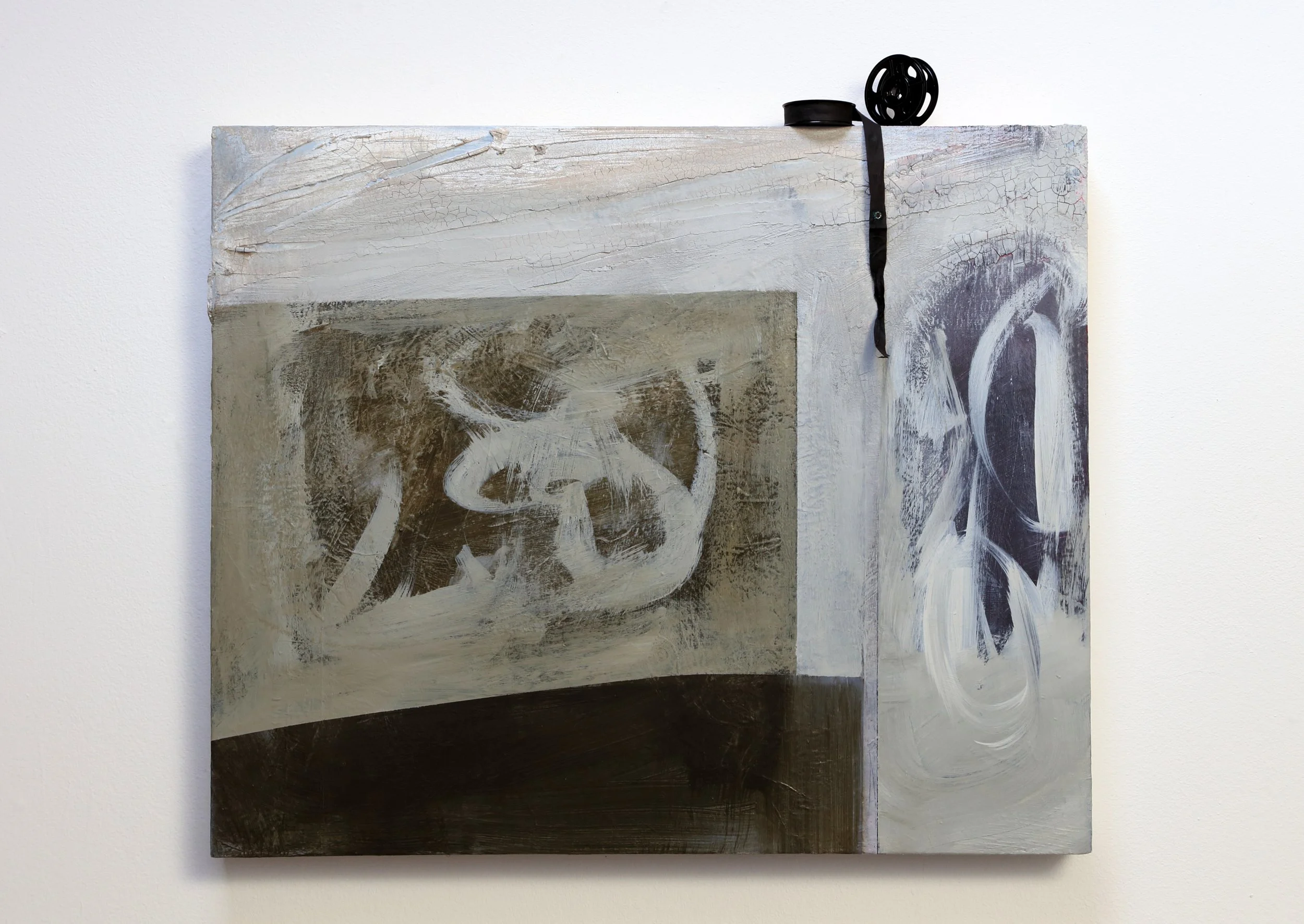 Paris: Wandering Savagely, Abstract painting with assemblage