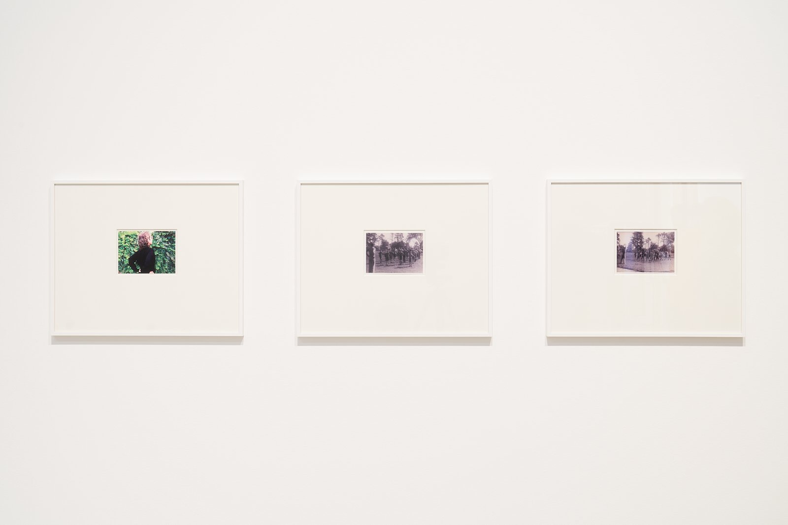 Look Well After Yourself, 2024, One contemporary framed photograph and two framed archival photographs 