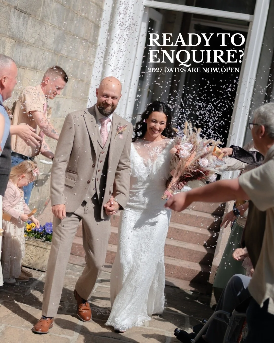 Planning a 2027 wedding? Here&rsquo;s exactly what happens when you enquire with Framed by Katie&hellip;

1. Complete the contact form on my website
2. I&rsquo;ll send you my wedding brochure
3. We&rsquo;ll arrange a discover call
4. If you&rsquo;d l
