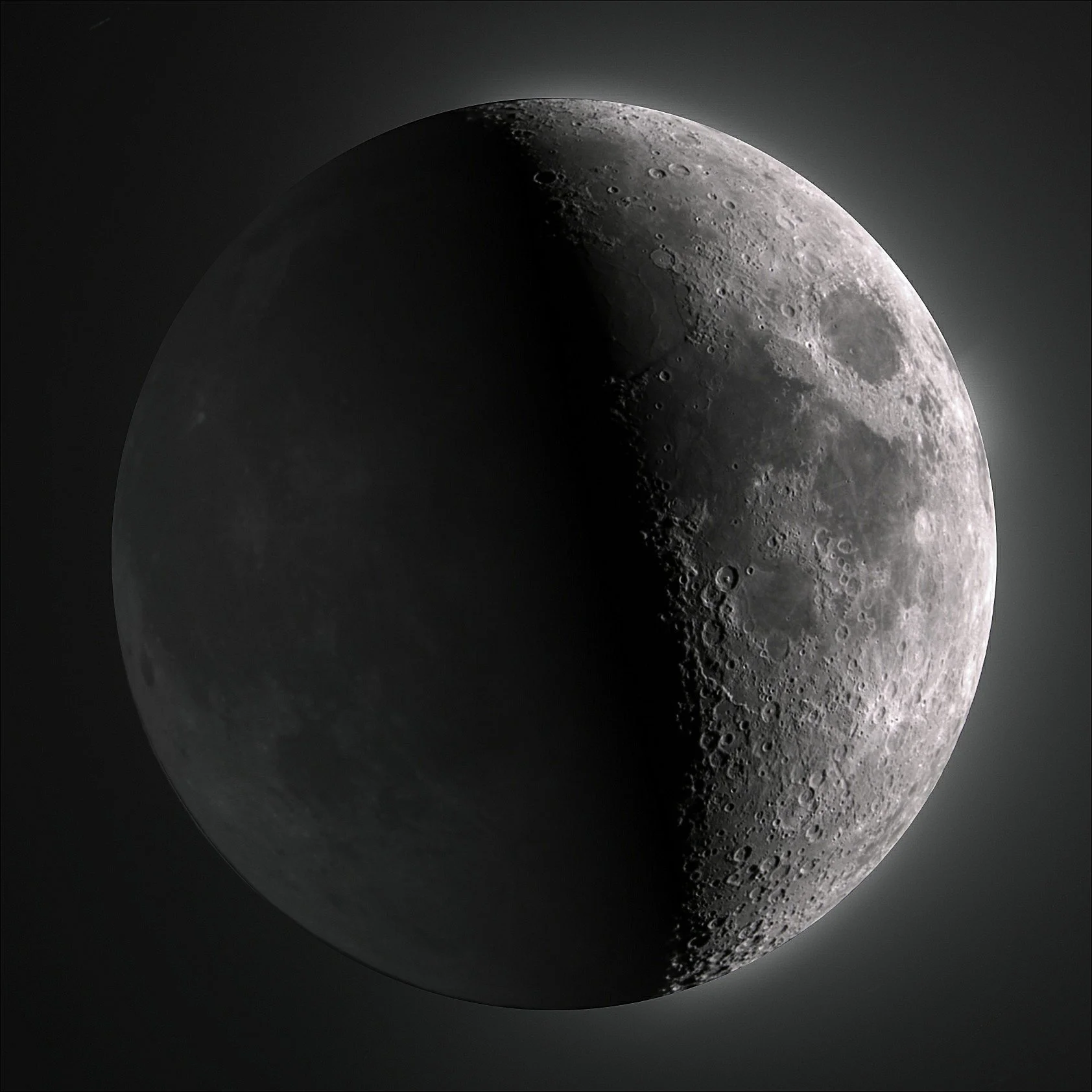 Earthshine Moon
