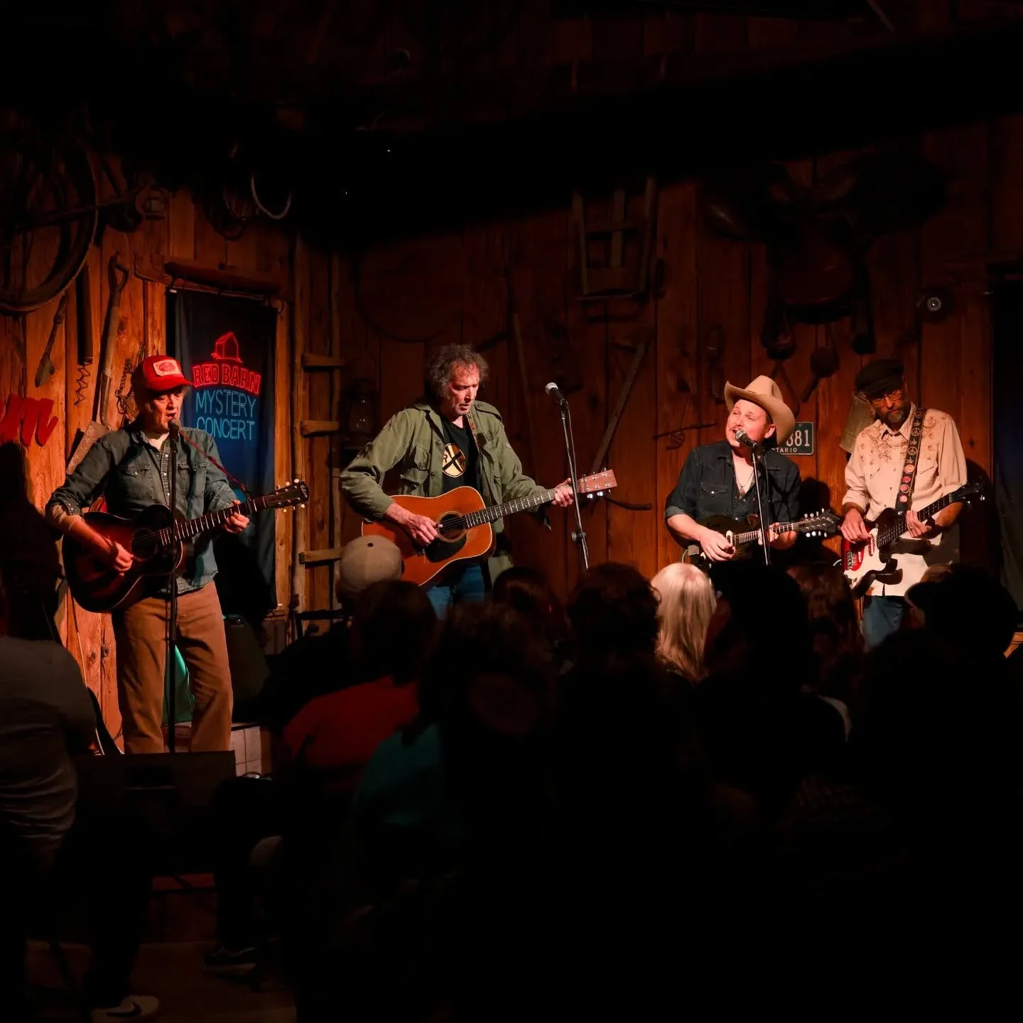 Time slows down when the mind is surprised.

140 people walked into the Barn last night not knowing who was about to step onto that stage &mdash; and for one night, time stood still.

❓...and last night's Red Barn Mystery Artists were.....
GREG KEELO