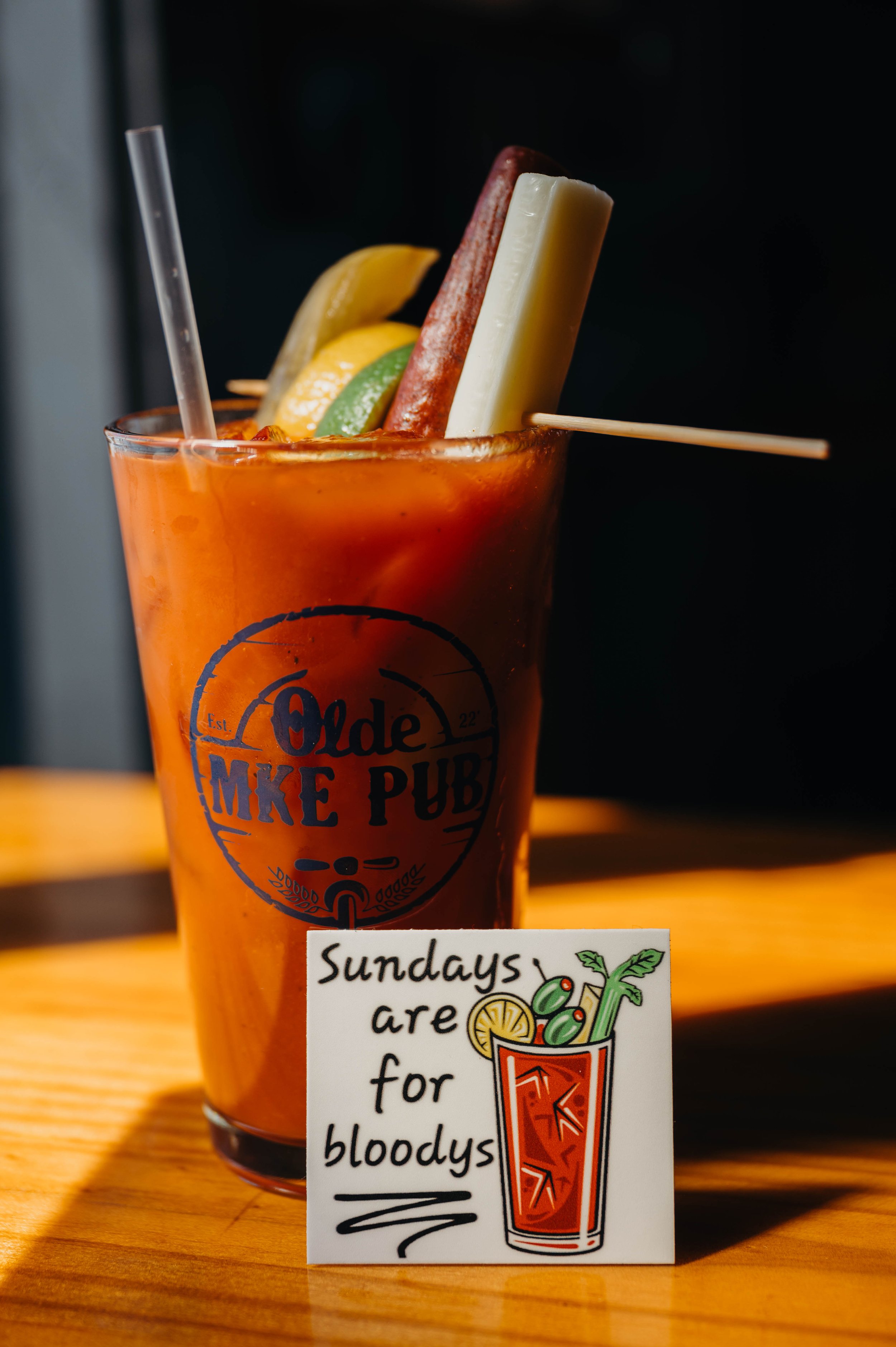 'Sundays are for Bloodys' Sticker