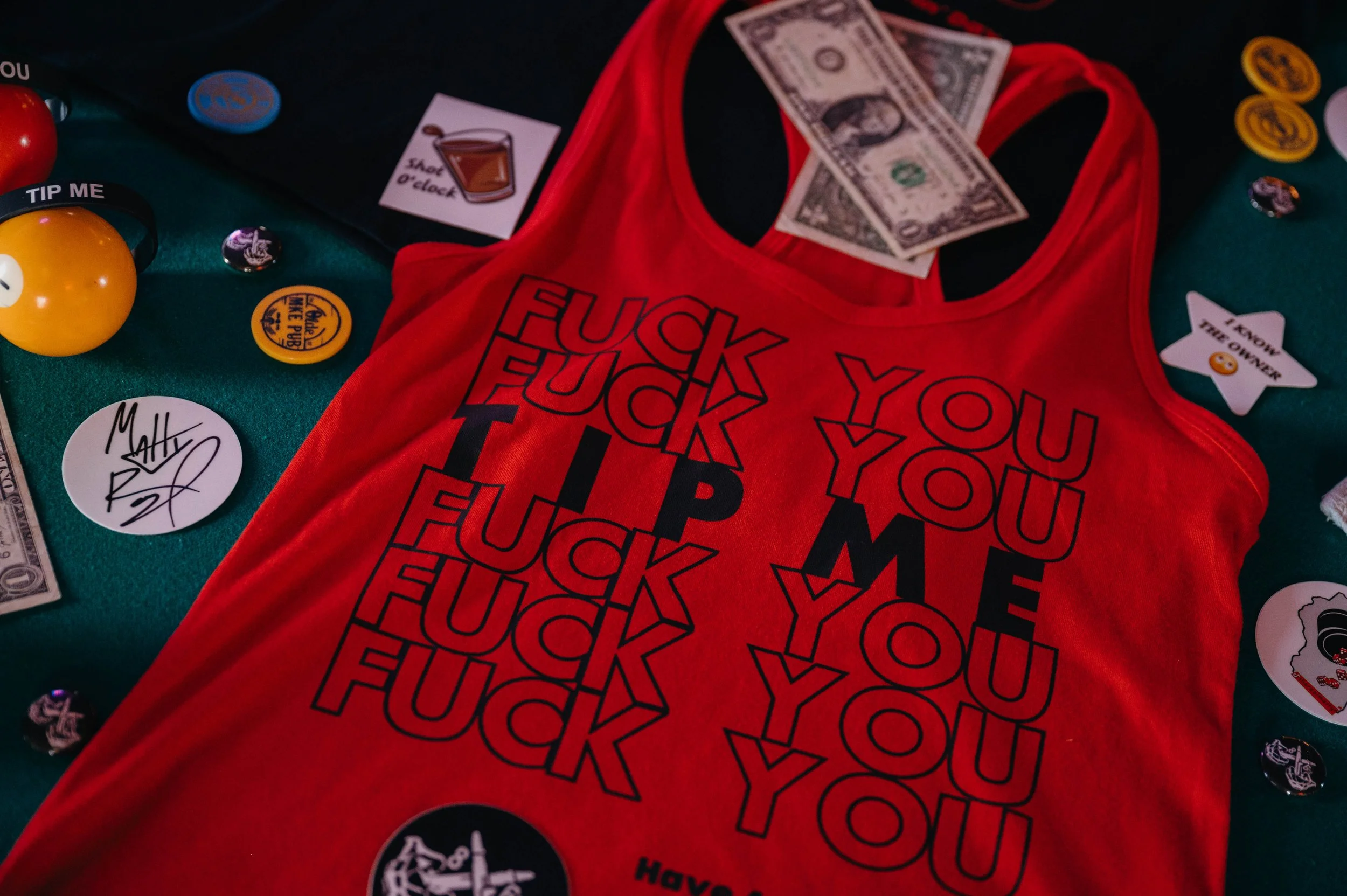 FU Womens Tank- Red