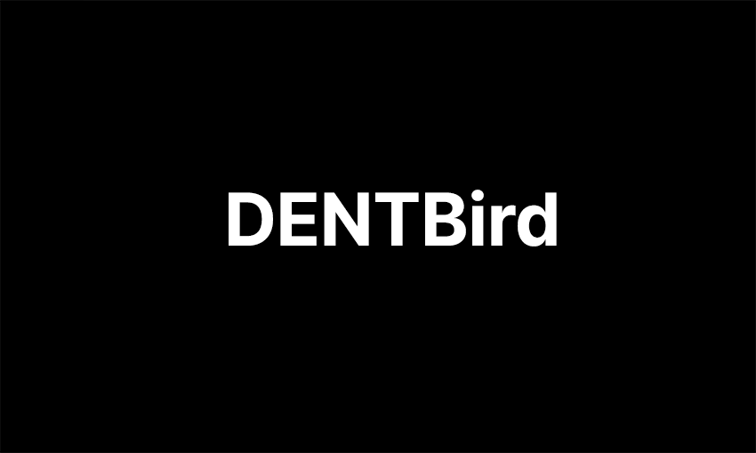 Black background with the text 'DENTBird' in white, bold font.