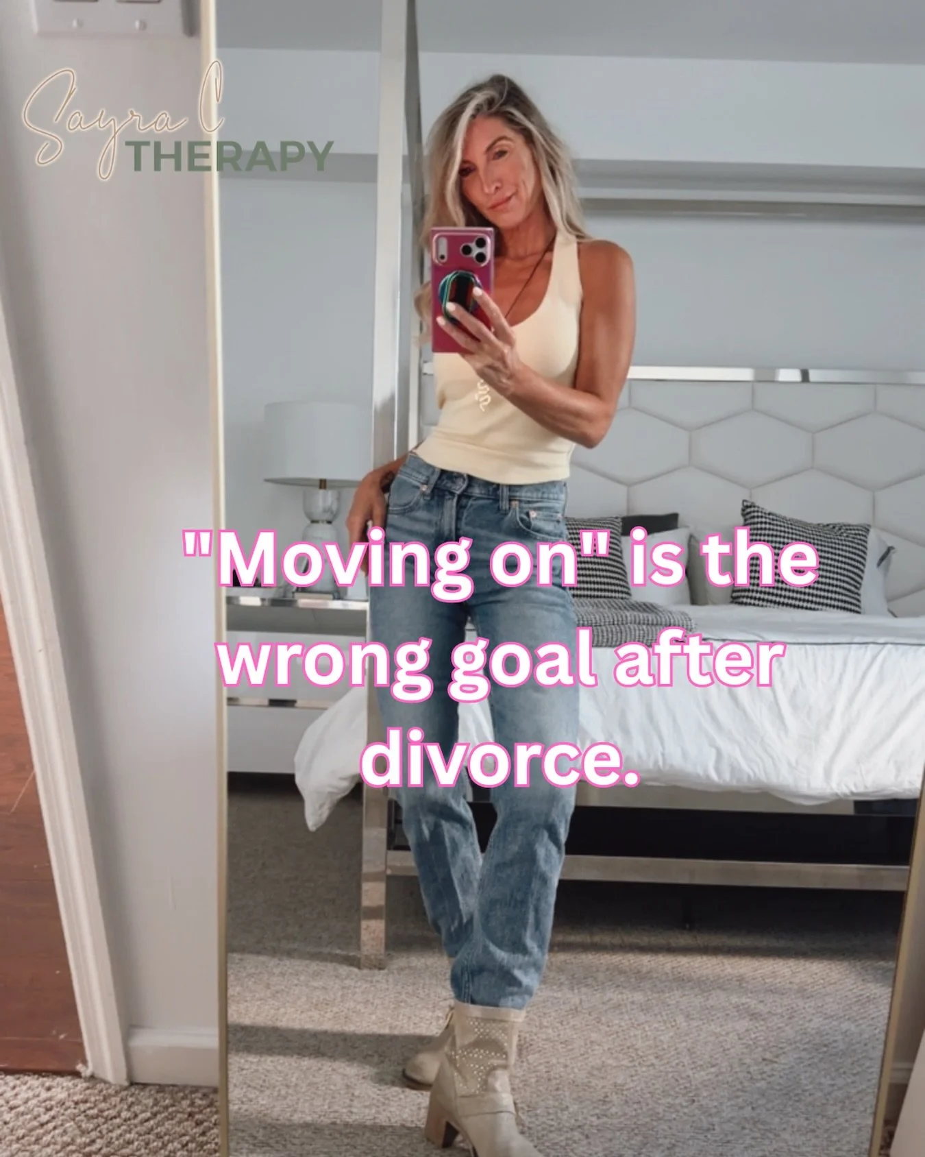 Moving on implies leaving something behind. 

What if instead you moved FORWARD and brought every version of yourself with you? 🎙️

Save this and share it with someone who needs it. 📌

#DivorceRecovery #NewBeginnings #LifeAfterDivorce #DivorcedAndT