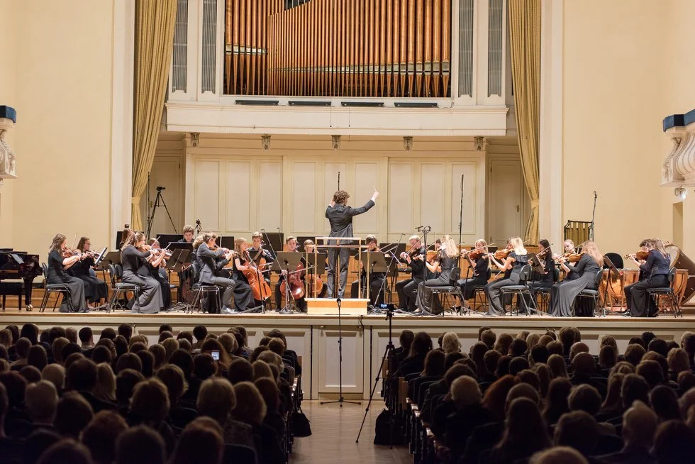 Tallinn Music High School Symphony Orchestra and conductor Jaan Ots