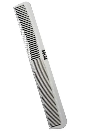 Rolda 7" Carbon-Fiber Barber Styling Comb - White