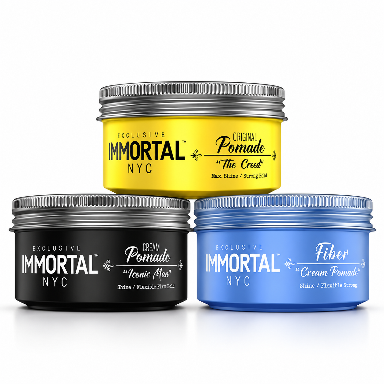 Immortal NYC Cream Pomade Strong Hold & Natural Shine (150ml/5.07oz)