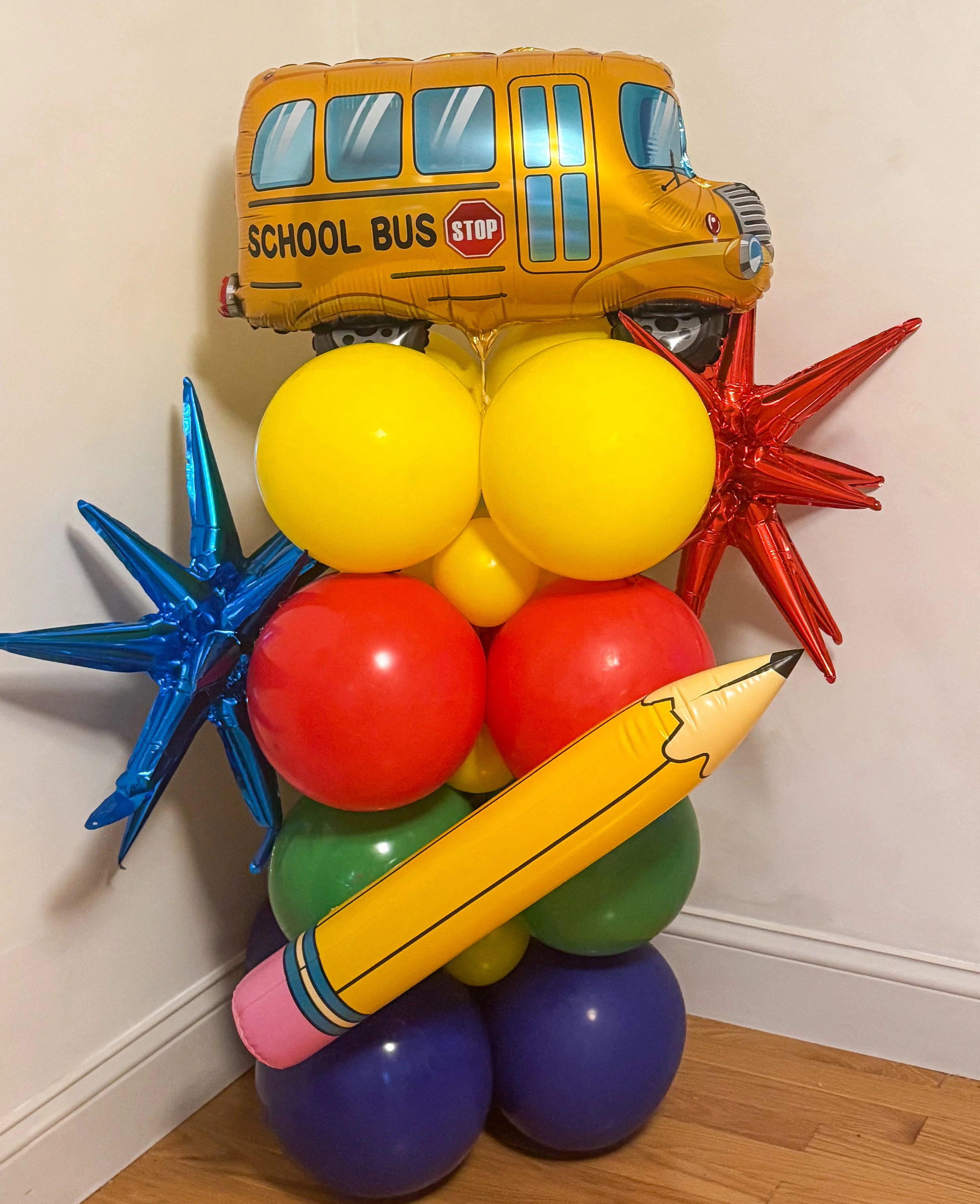 Standard Size Back to School Stack- School Bus Topper