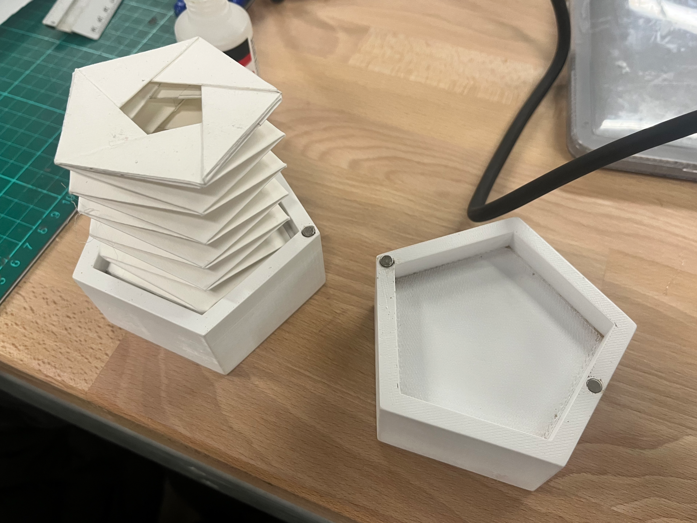 Assembling the finished model