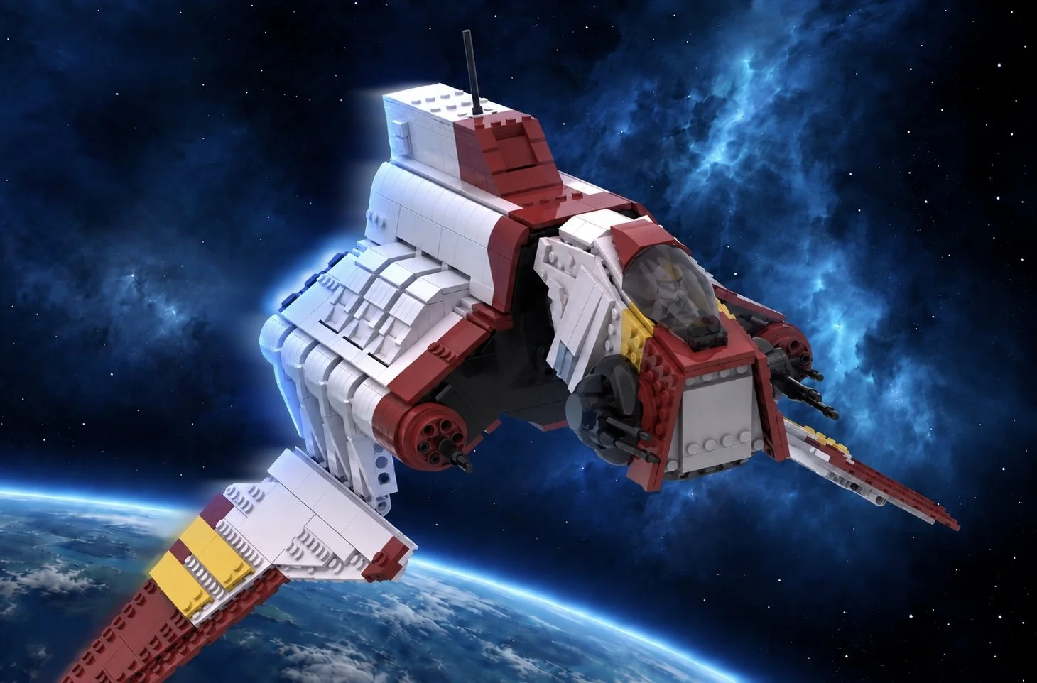 Unofficial LEGO® Star Wars™ Nu-class Attack Shuttle set concept