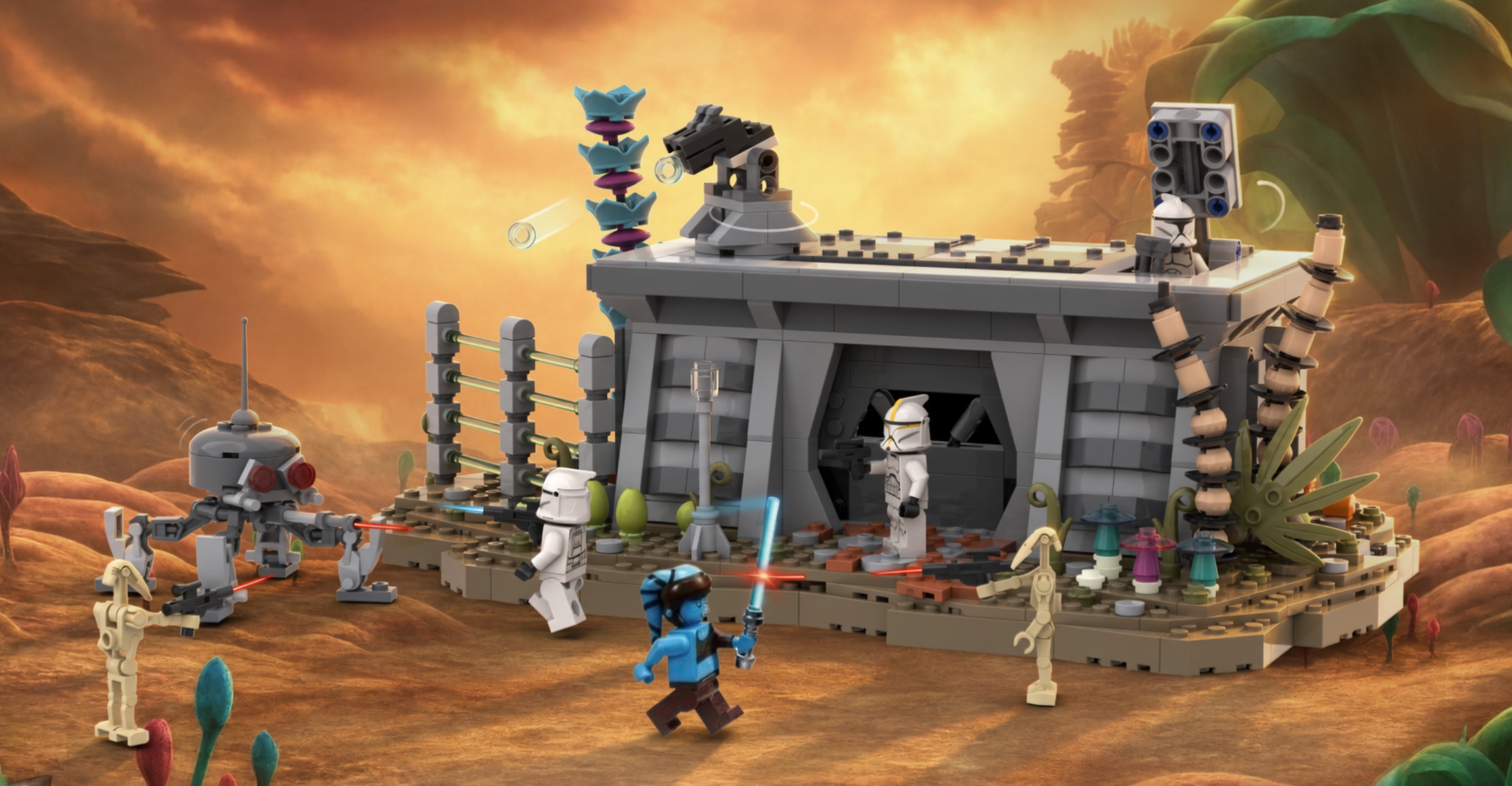 Unofficial LEGO® Star Wars™ Felucia Outpost set concept