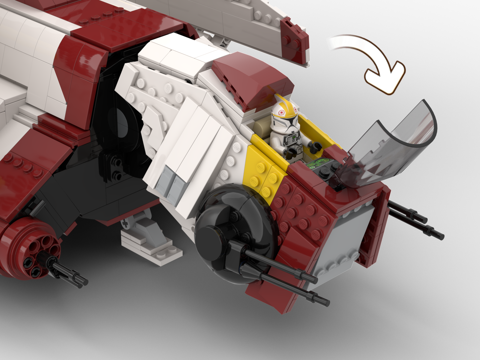 Opening cockpit