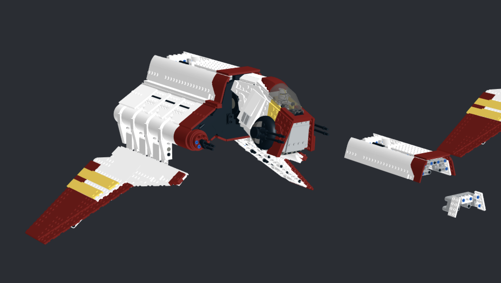 I wanted to make the roof detachable for interior access