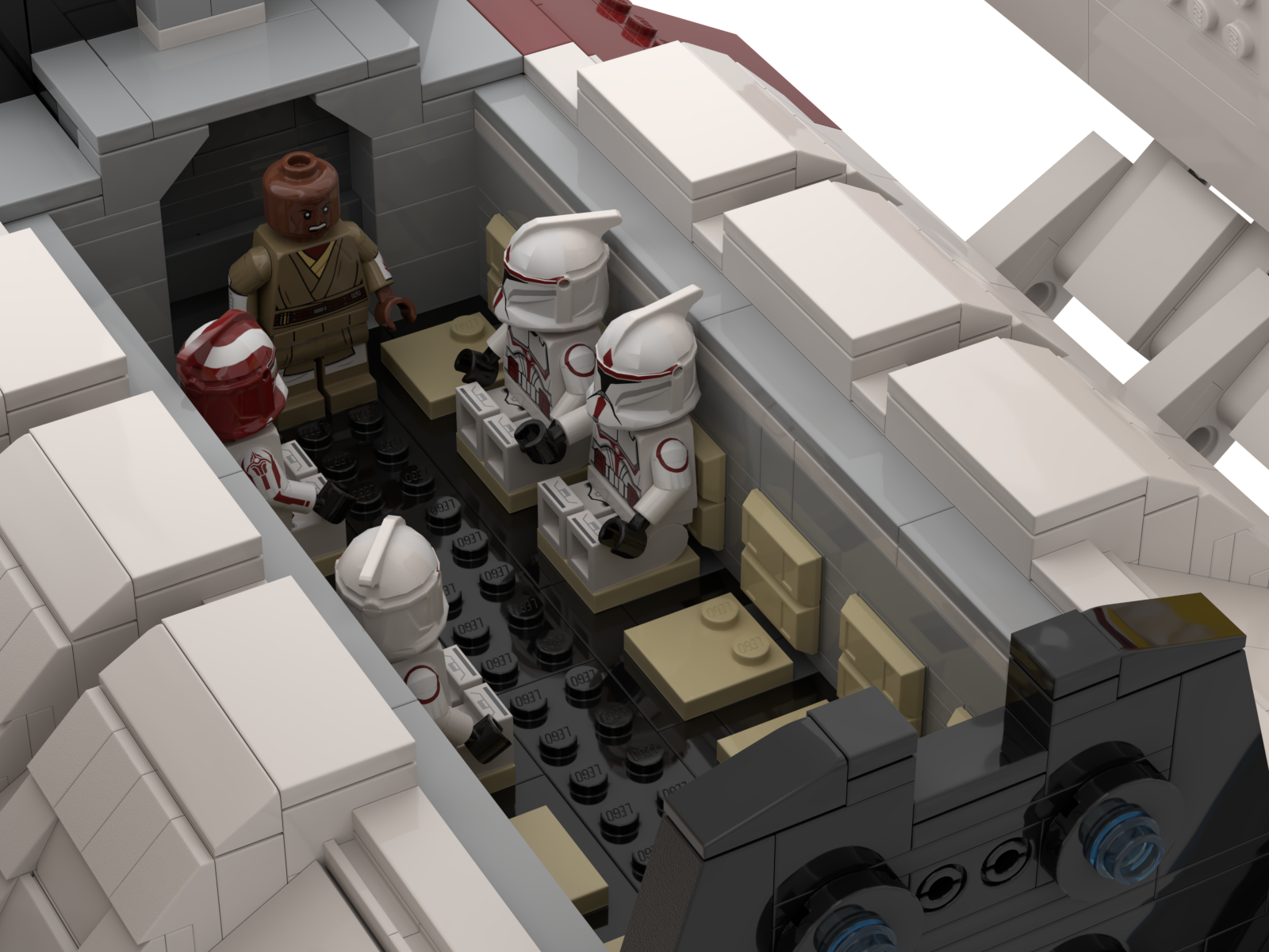Interior space with room for all minifigures