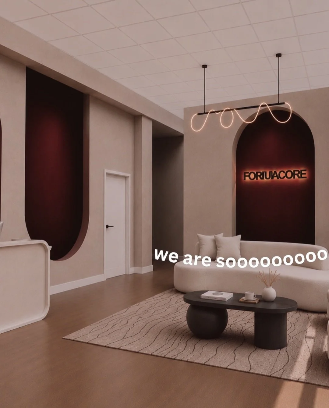 We are so ready to welcome you to Formacore! 

We wanted to share some of our concept photos to get you excited about the space we&rsquo;re building. We drafted these with the goal of building an elevated boutique fitness studio experience. We want t
