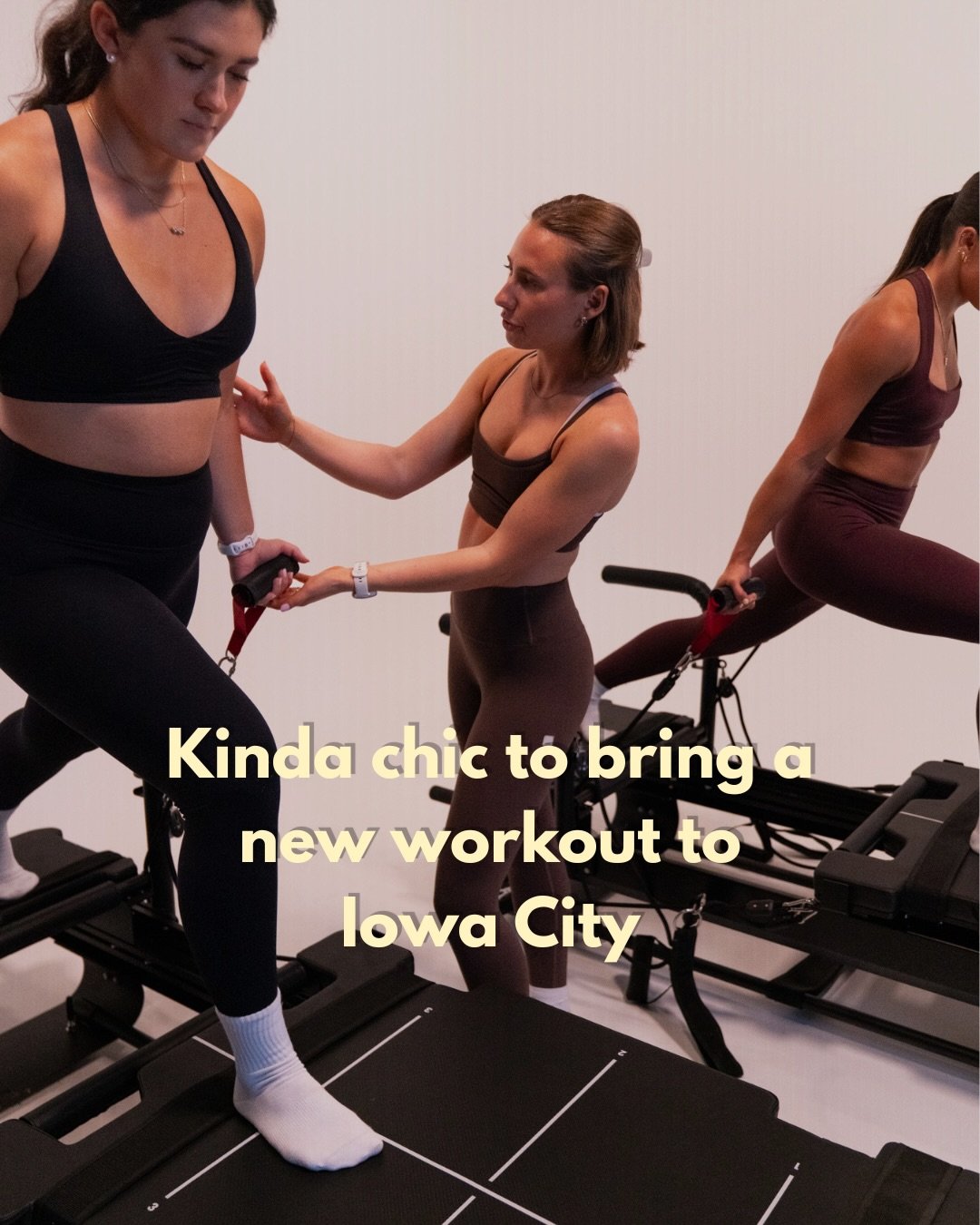 It&rsquo;s kinda chic to be the new workout in town ✨ #kindachic #iowacity #coralville