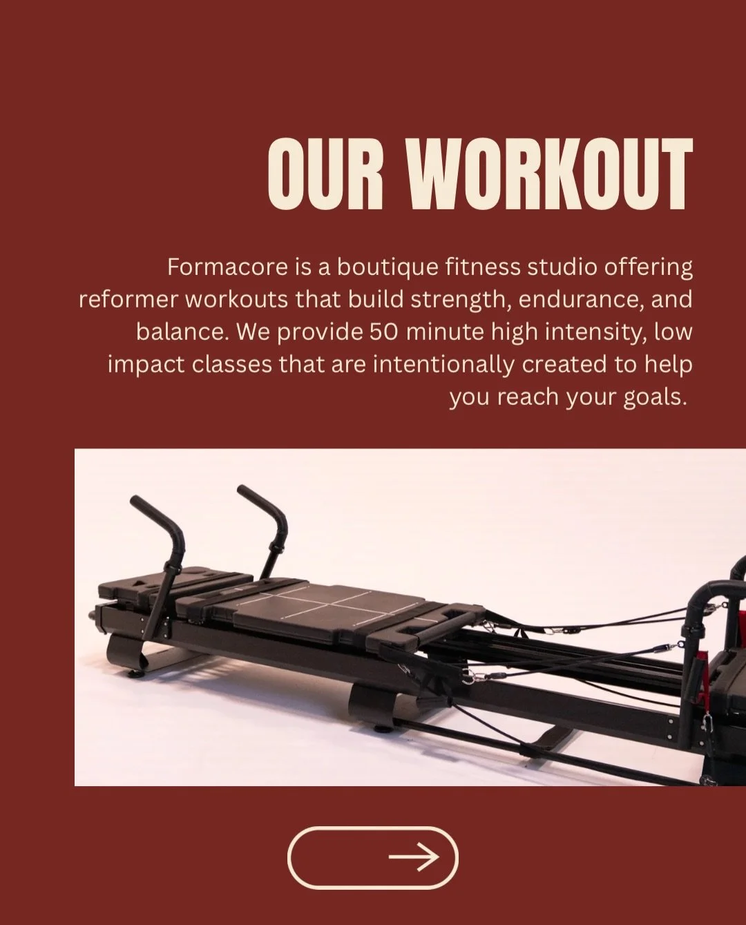 In case you&rsquo;re curious what the workout is and what you&rsquo;ll form with us 💪🏼

Formacore is a boutique studio dedicated to providing challenging workouts in an elevated, inclusive environment. 

Strength, endurance, balance. Come form it a