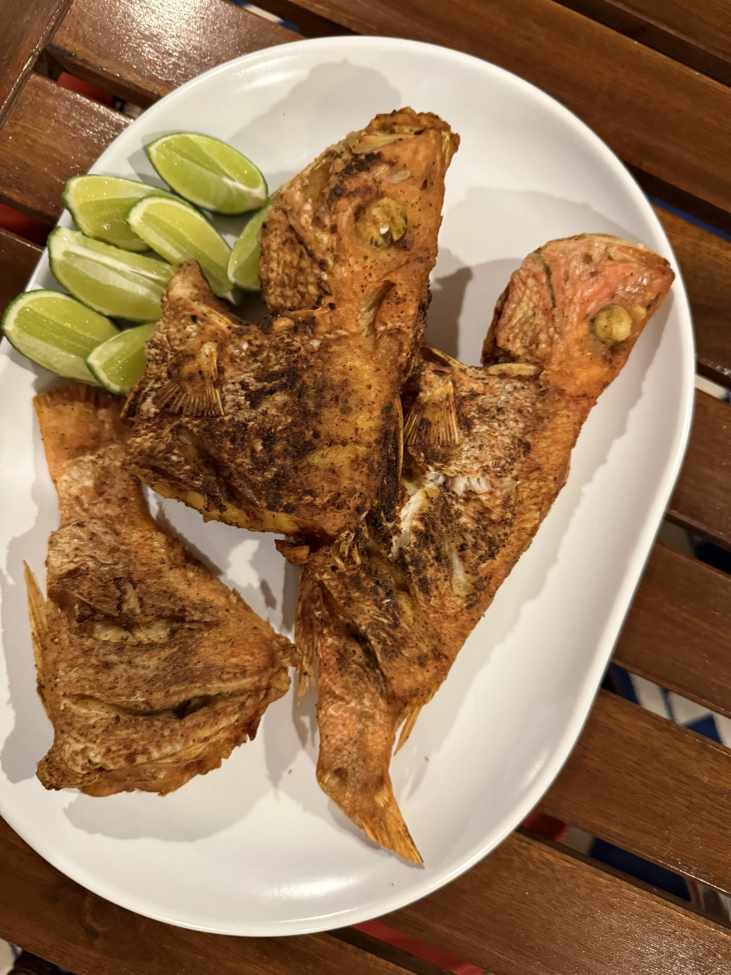 Catch of the Day Snapper at Casa Al Mar