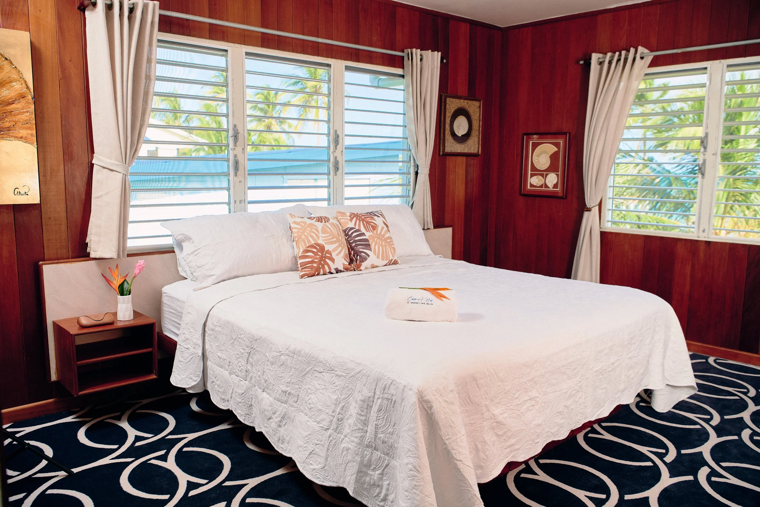 Ocean View King Bed with Workspace 