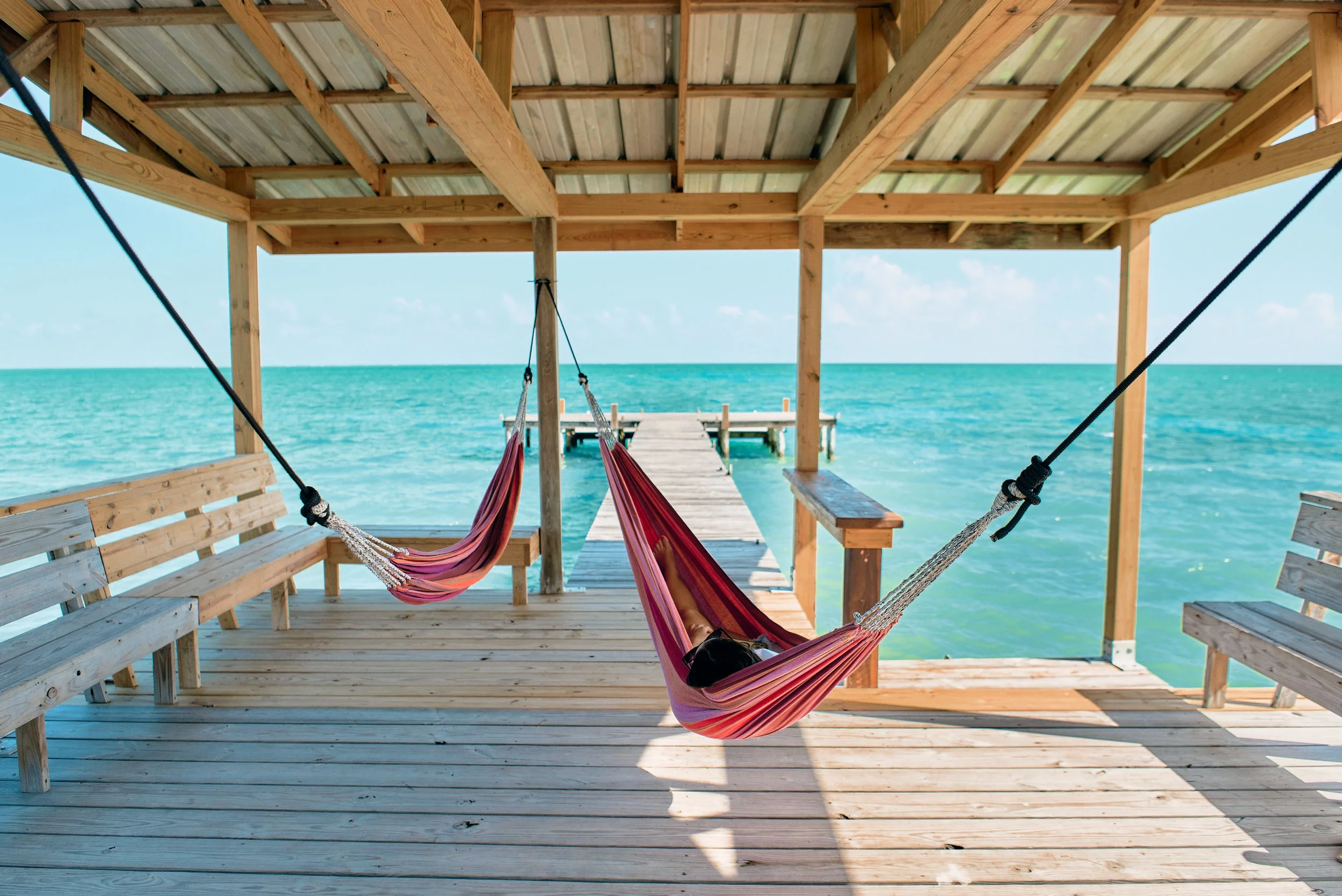 Hammocks on East Dock - Guest Reading and Enjoy Sea Breeze