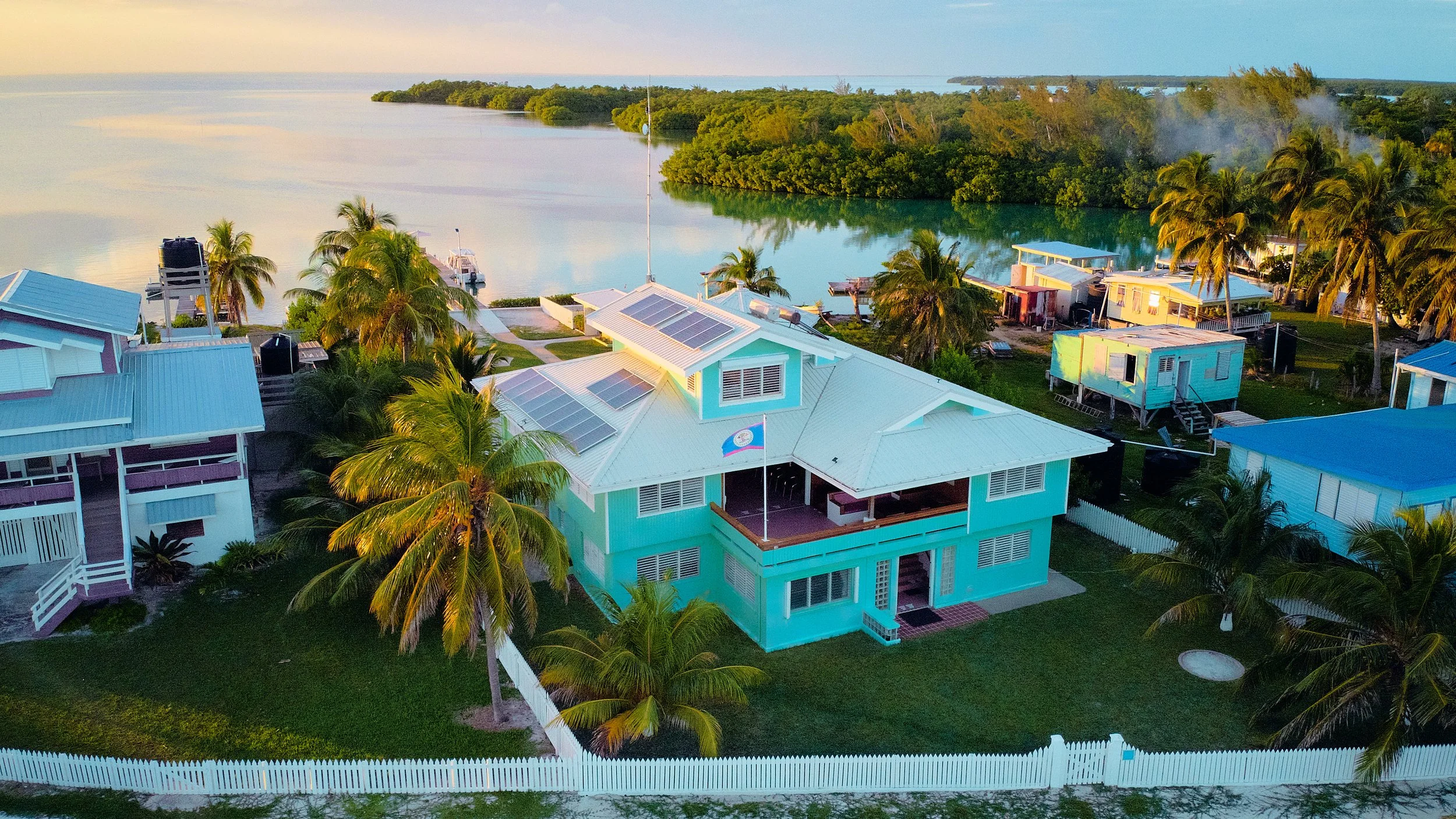 View of Whole House at Casa Al Mar in St. George's Caye Belize