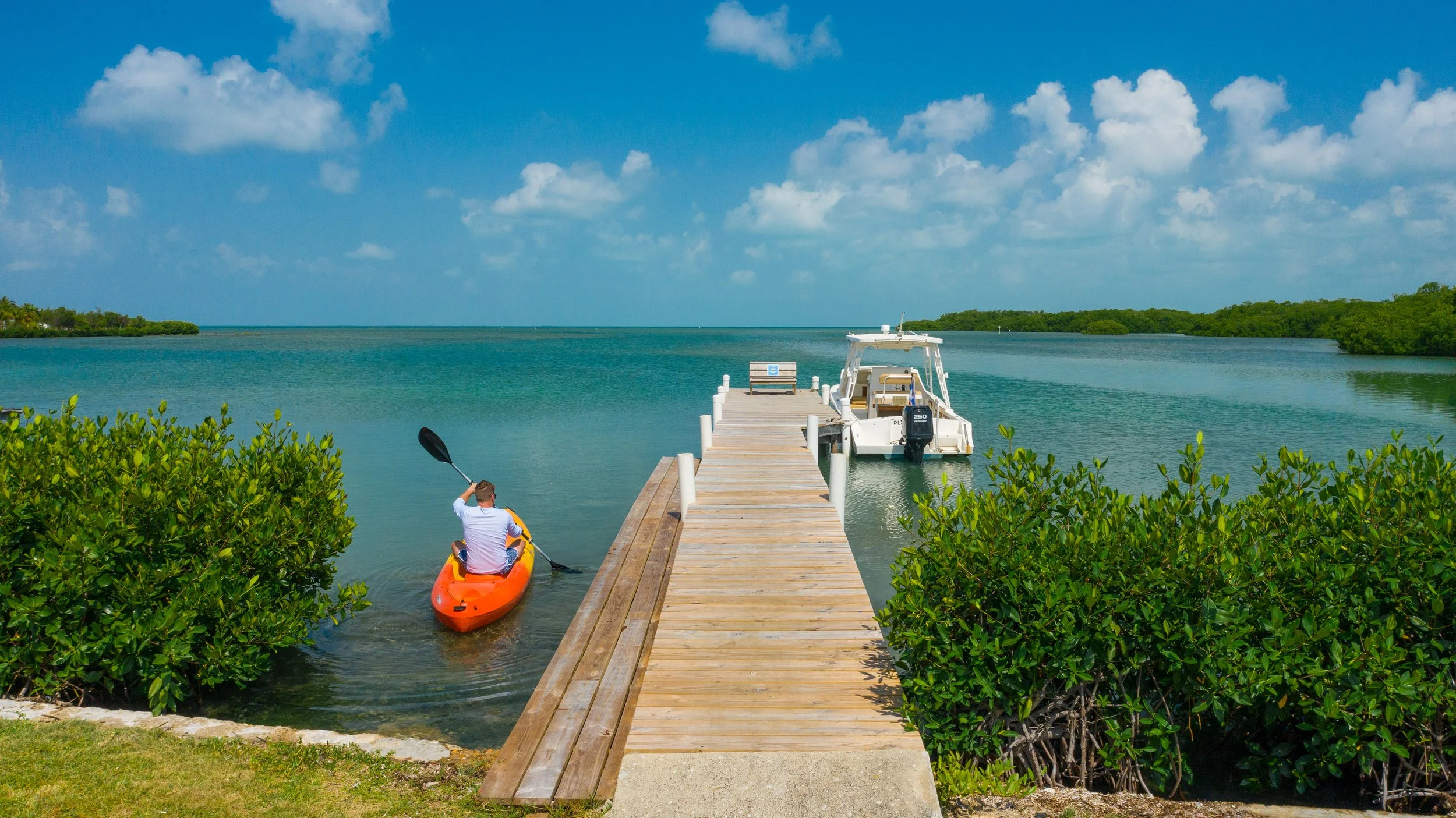 West Dock Easy for Kayaking and Private Boat on Dock