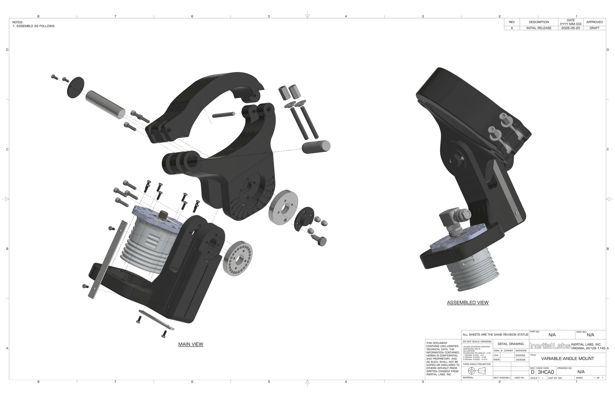 Variable-Angle Sensor Module Cessna-172 Wing Strut Mount