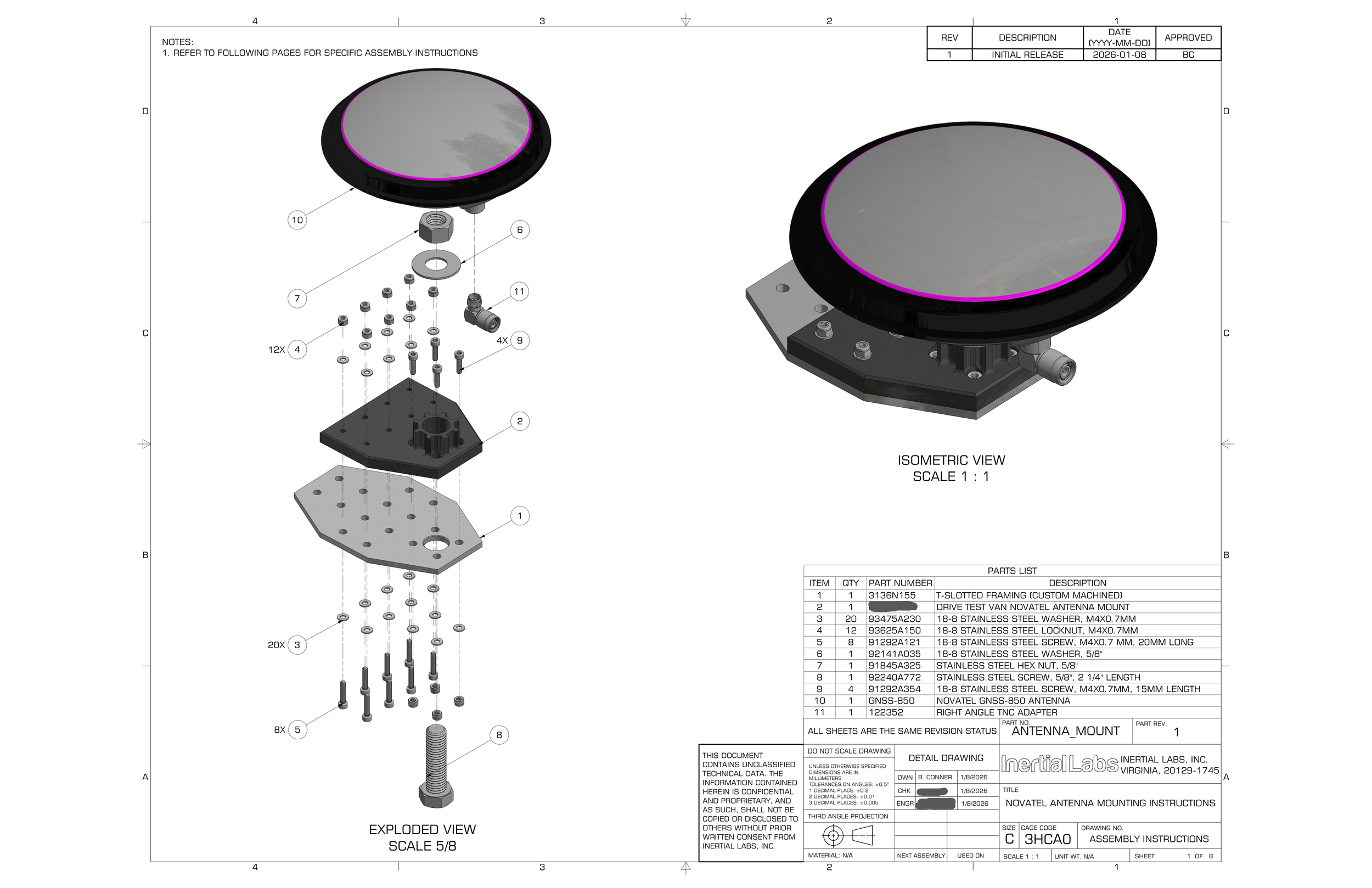 Drive Test Van Antenna Mount
