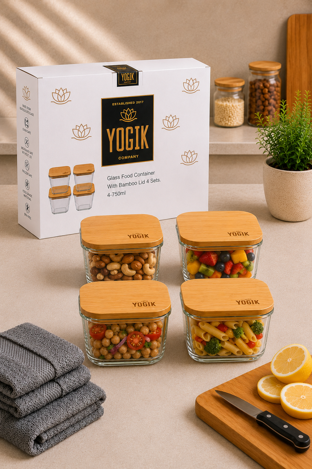 The Prep Set — 4 Piece Uniform Meal Prep Collection