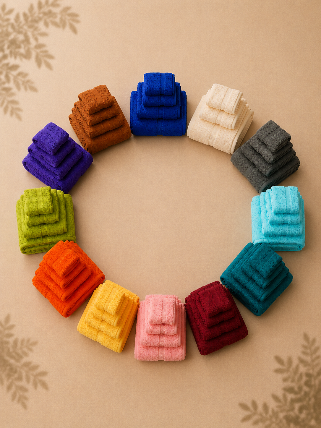 The Duo - 12 Piece Multi-Color Luxury Towel Collection