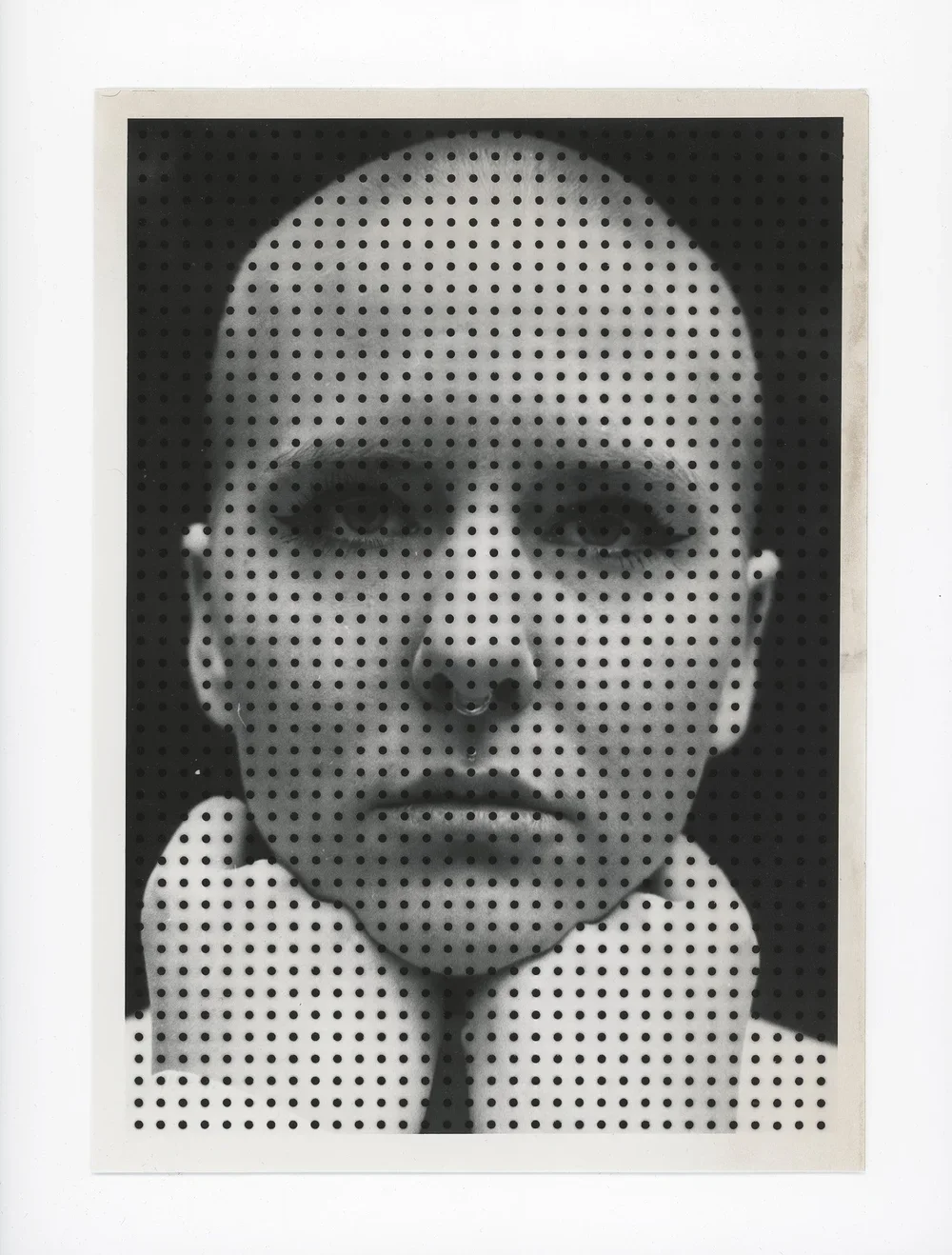 "PERFORATED PORTRAIT", 17x24 cm, original artwork (1/1), gelatin silver print, 2023, NOT FOR SALE