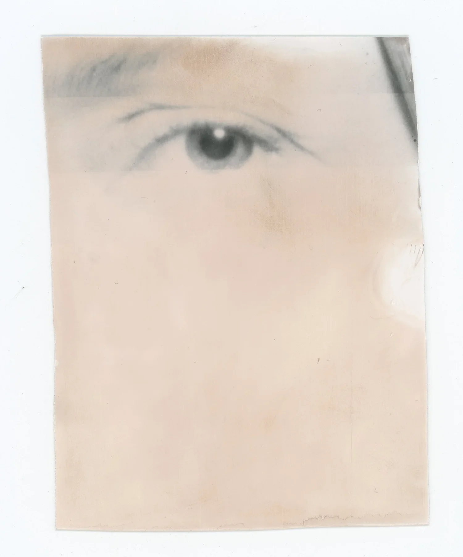 "PLAY WITH FIXER", 7x9,5 cm, original artwork (1/1), gelatin silver print, 2022, NOT FOR SALE