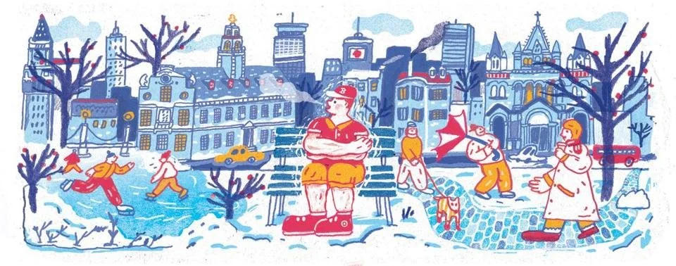Artwork for a Boston Globe article by Barbara Card Atkinson