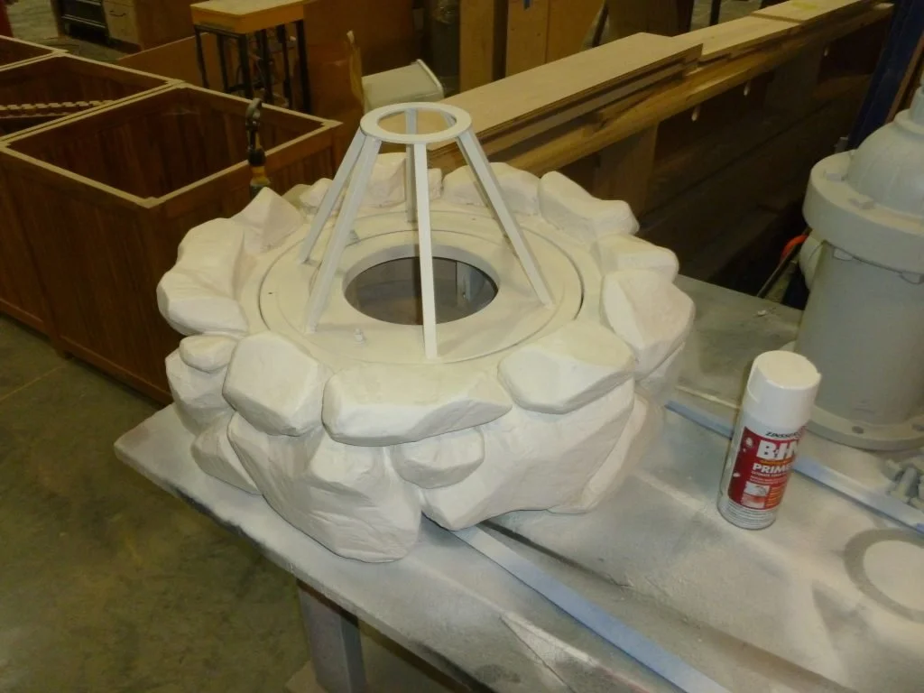 Fireplace in process