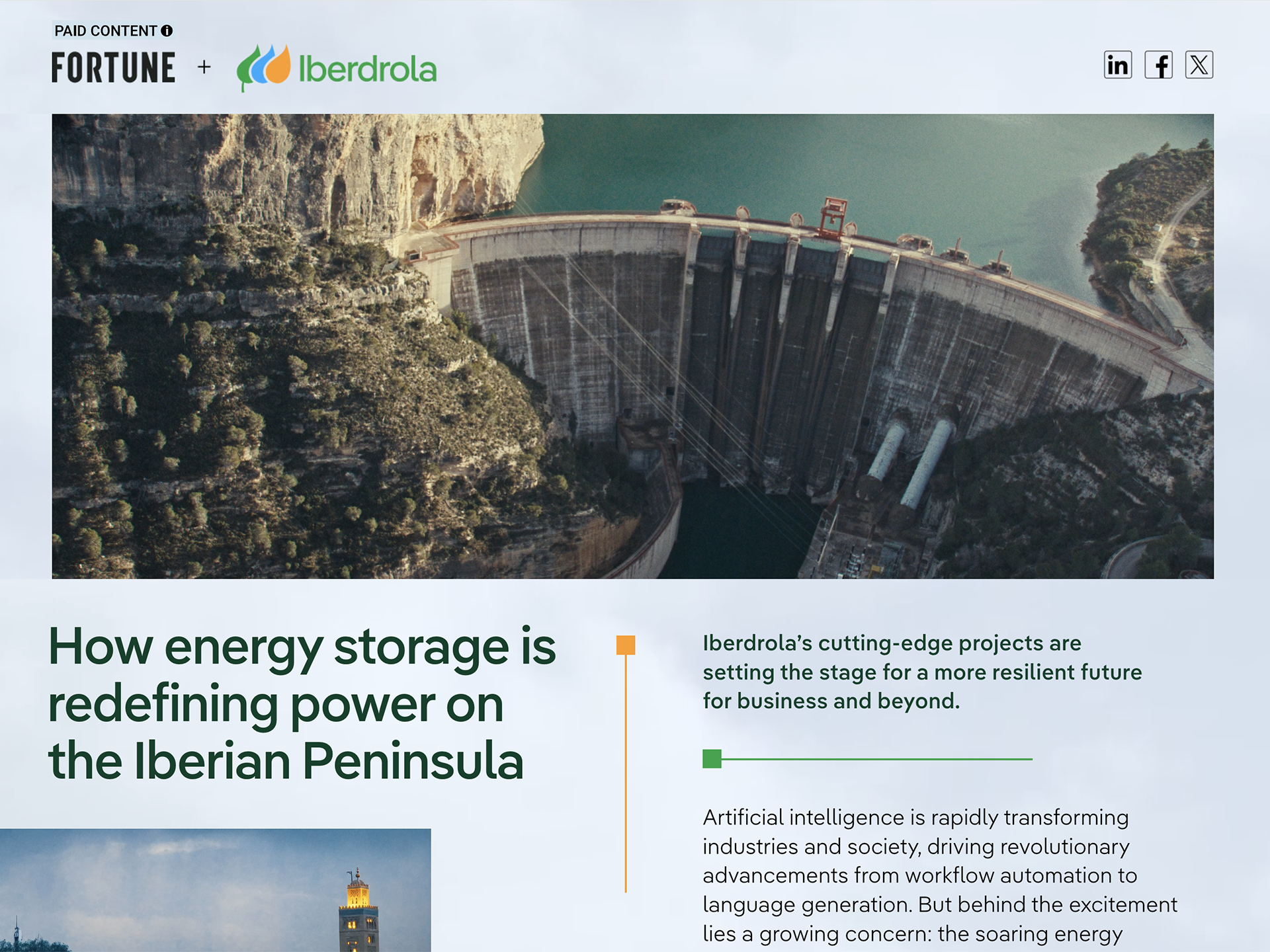  Staying Power  Created an immersive editorial experience that translated complex energy-storage technologies into an accessible narrative, helping position Iberdrola as a leader in the transition to a more resilient, renewable-powered future and str