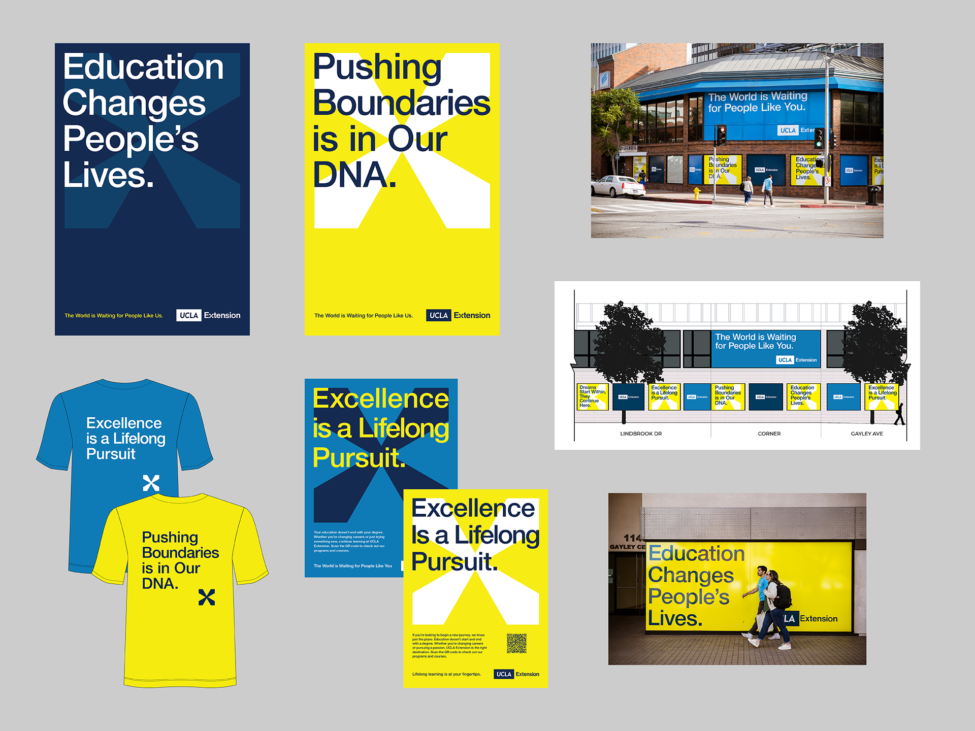  Institutional Brand Launch  Led the creative launch of UCLA Extension’s refreshed brand, creating a unified campaign across environmental graphics, transit advertising, print, and promotional materials that increased visibility, strengthened institu