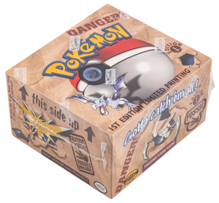 1999 Pokemon Fossil 1st Edition Factory-Sealed Booster Box (36 Packs)