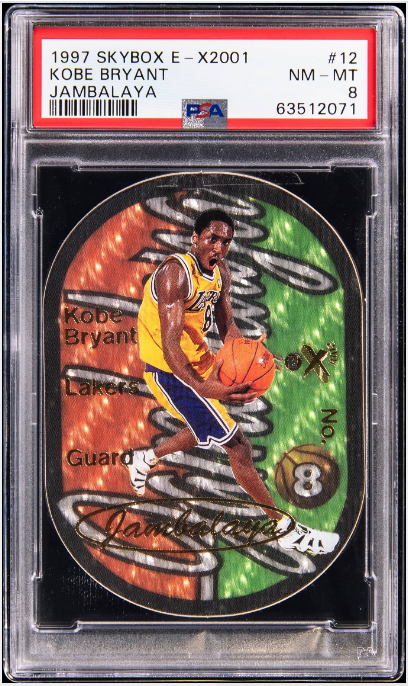 1997-98 SkyBox E-X2001 Jambalaya #12 Kobe Bryant - PSA NM-MT 8