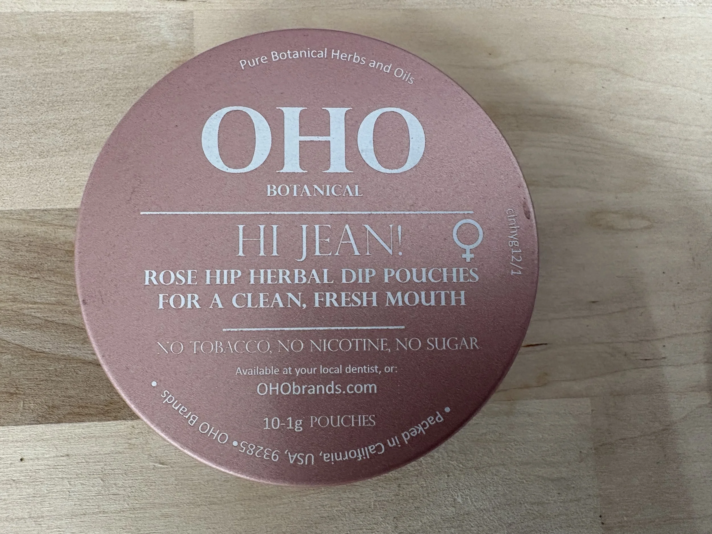 HI-JEAN! Herbal Lip Dip Pouches- Rose Hips