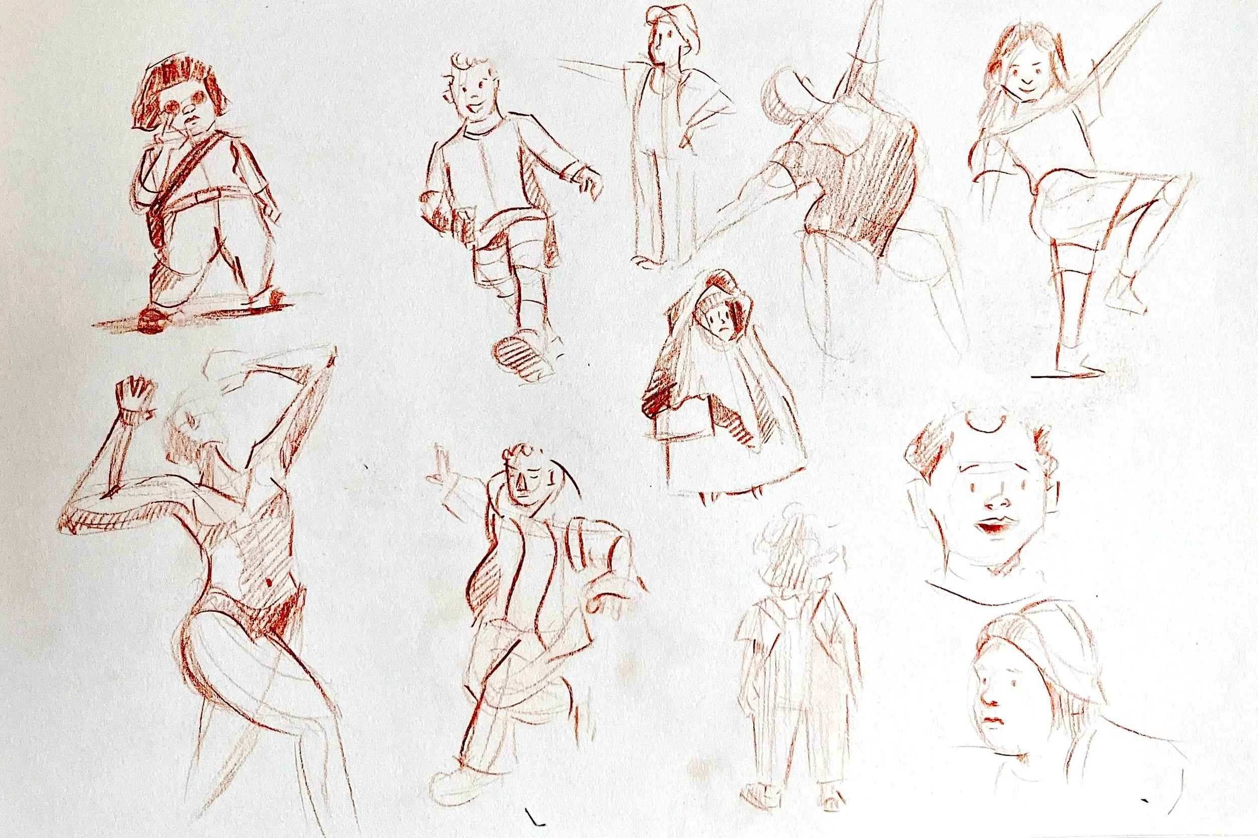 morning sketching page