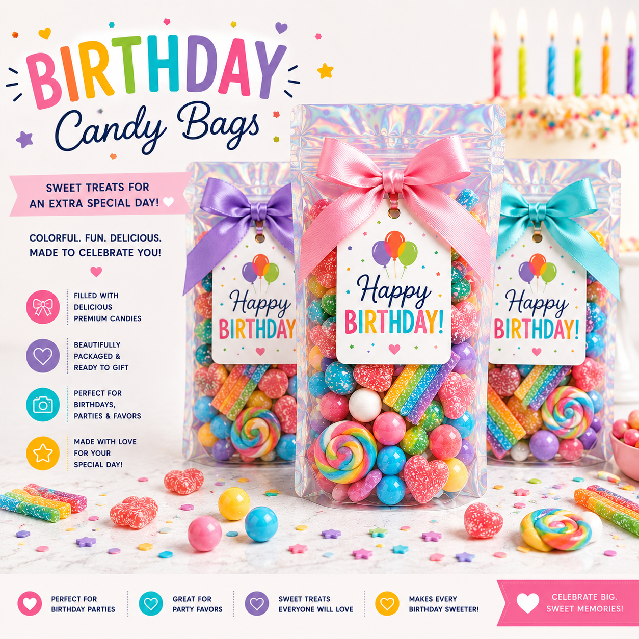 Birthday Candy Bags