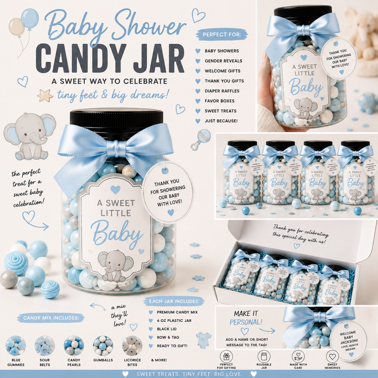 Baby Shower Candy Jars