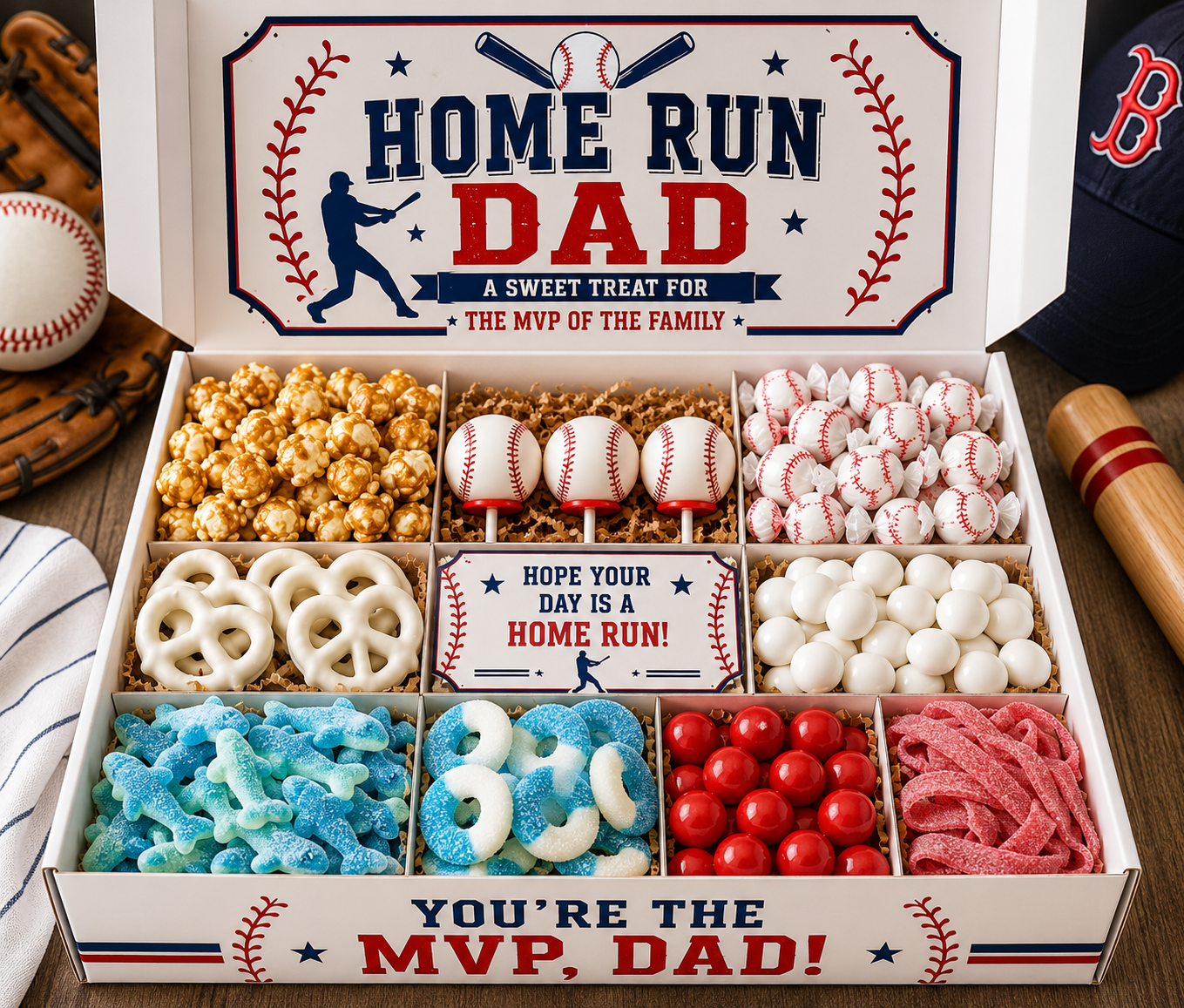 ⚾ Home Run Dad Candy Gift Box