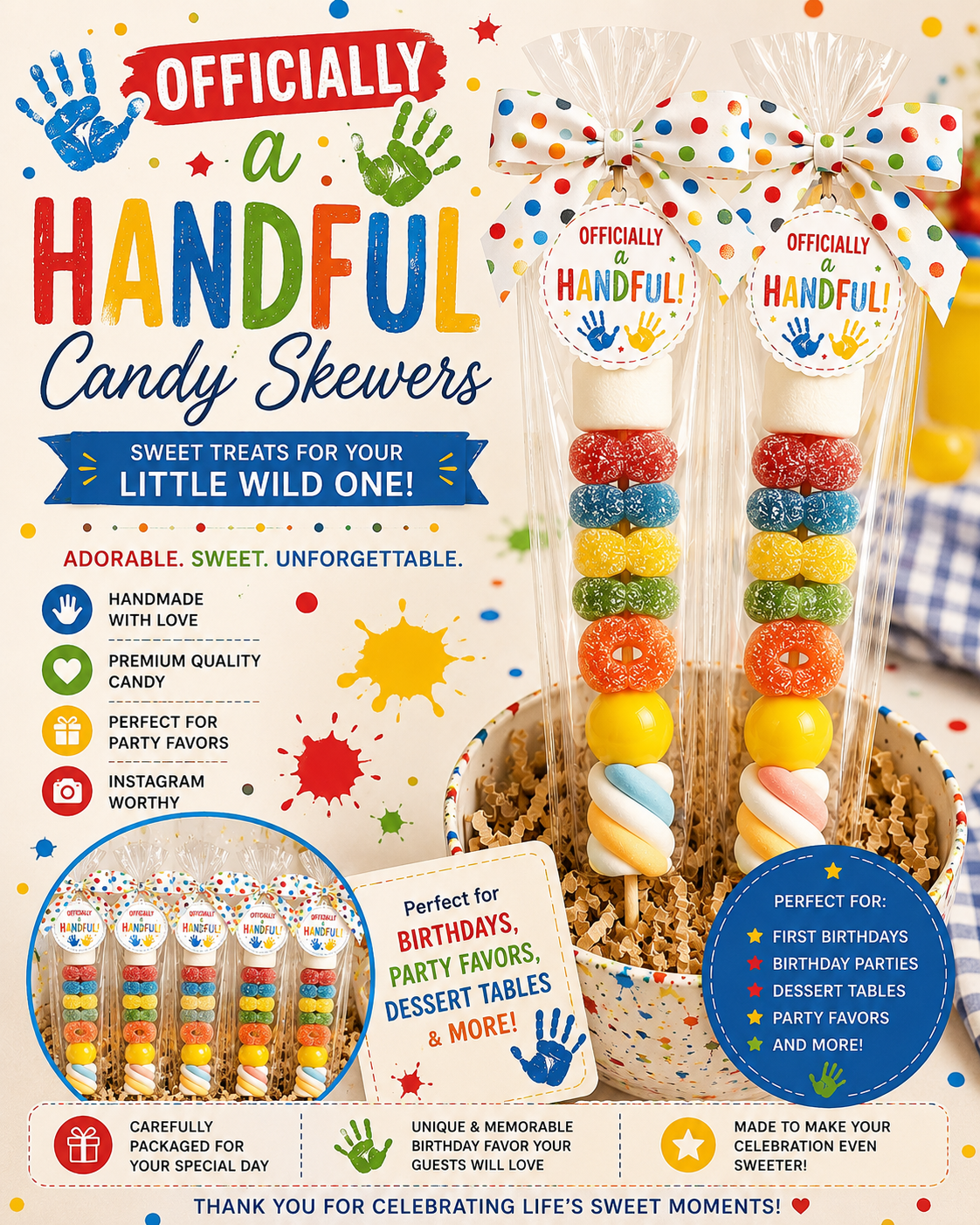 Officially a Handful Candy Skewers