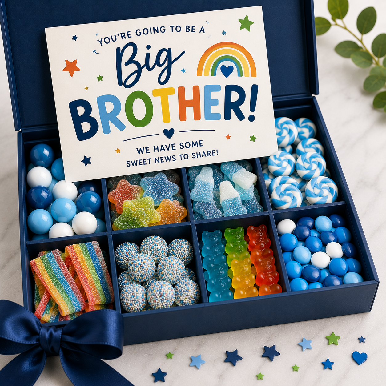 Big Brother Pregnancy Reveal Candy Box