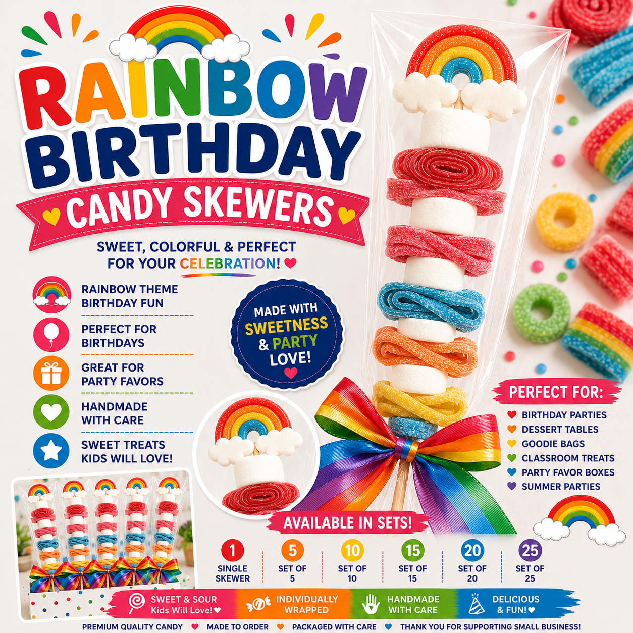 Bright, colorful, and full of sweet fun! 🌈✨