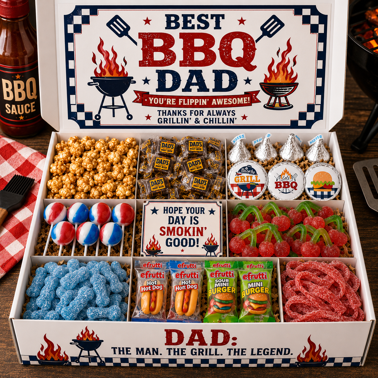 🔥 BBQ Dad Candy Gift Box